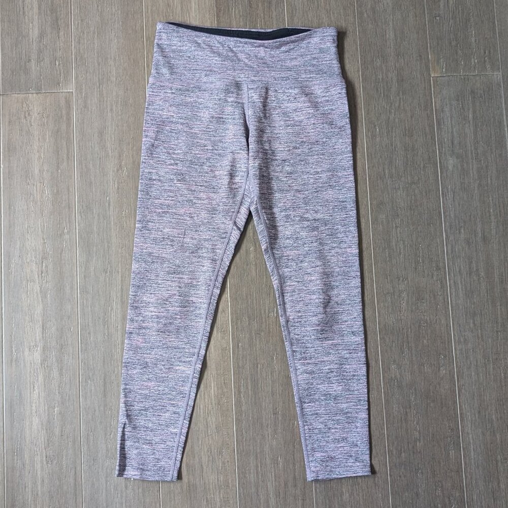Tuff Athletics, Cropped Leggings, Marled Purple, Sz S